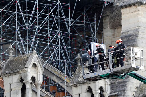 Building Works Re-start in Paris' Fire-ravaged Notre Dame