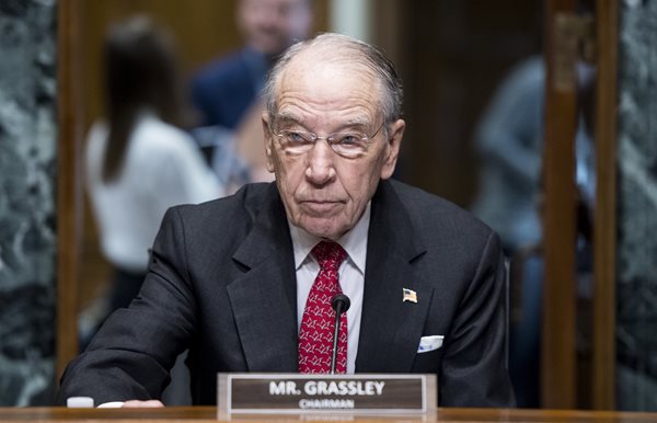 senate finance chair chuck grassley is shown
