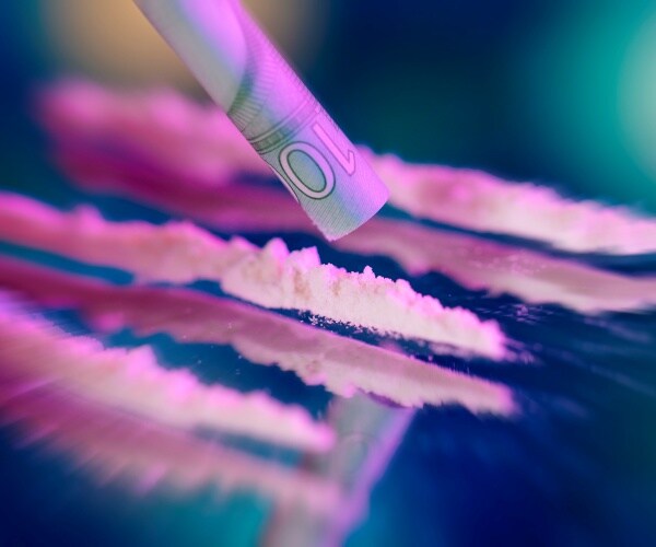 cocaine with razor blade