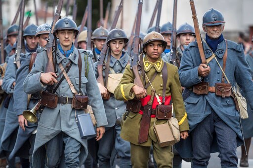 Volunteers Re-enact World War I Encampment in Verdun, France