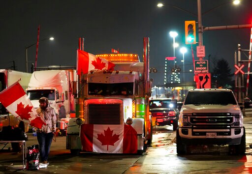 Truck Blockade at U.S.-Canadian Border Shuts Auto Plants