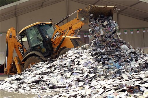 Algerian Authorities Destroy Mountain of Pirated CDs, DVDs