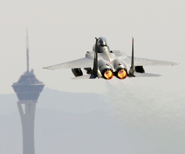 Nellis Air Force Base Repaints F-15 to Remember Vegas Shooting Victims