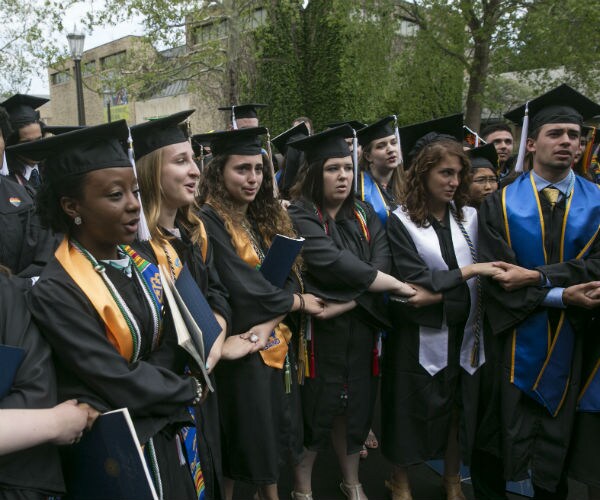 Protesting Notre Dame Students Walk Out on Pence's Commencement Speech