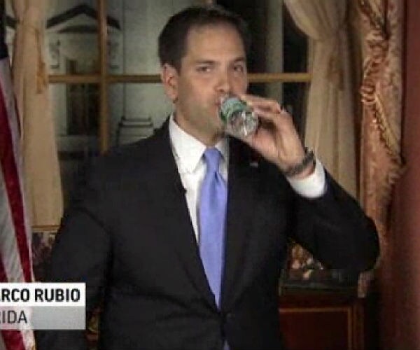 Trump Takes Water Break, Twitter Remembers Rubio's