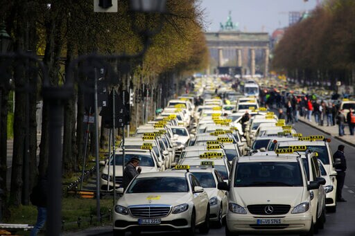 German Taxi Drivers Protest against Liberalization Plan
