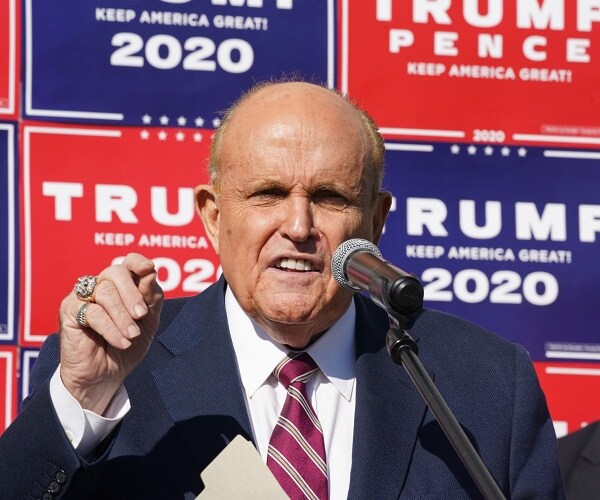 rudy giuliani speaks at news conference