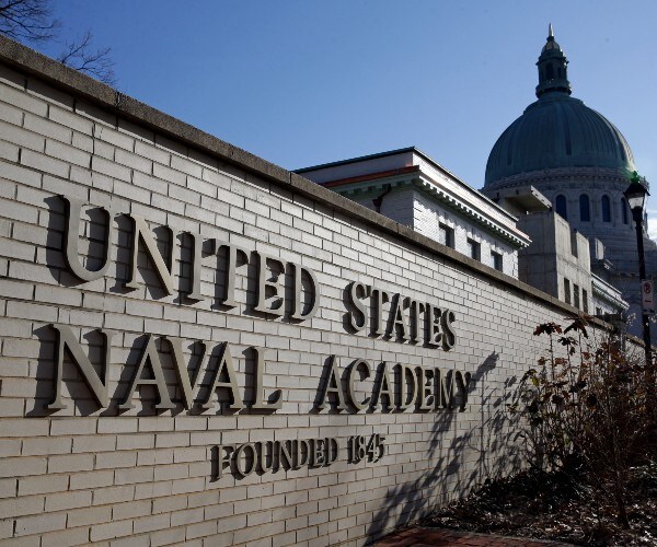 Nearly 400 books were removed from the U.S. Naval Academy's library this week after Defense Secretar...