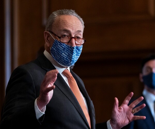 chuck schumer speaks to media