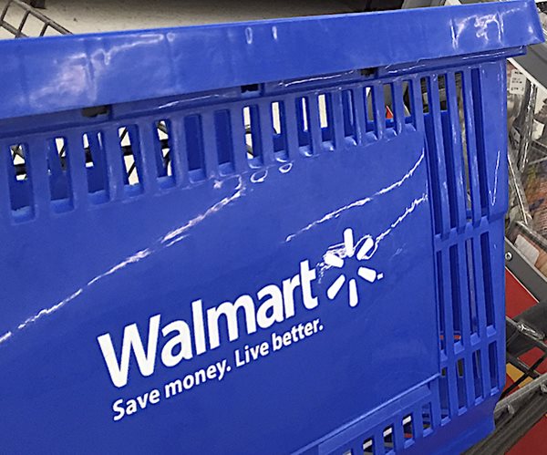 a basket at walmart