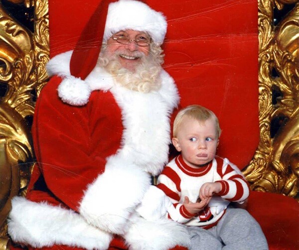 Samuel Spencer: Baby on Santa's Lap Signs 'Help'