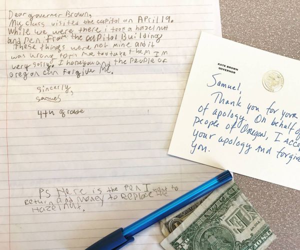 Governor Pardons Boy Who Took Pen, Nut During Capitol Visit