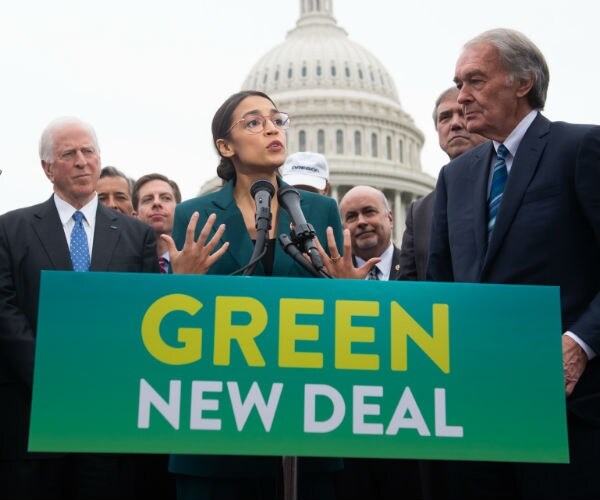 green new deal press conference alexandria ocasio-cortez