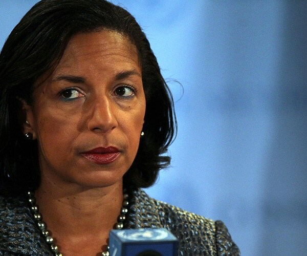 susan rice speaks to the media after a security council session