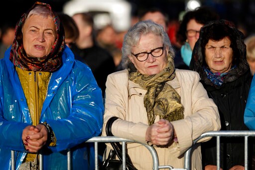 The Latest: Pope Warns Lithuanians about Anti-Semitism