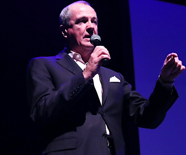 New Jersey Democrat Governor Phil Murphy speaks during a convention