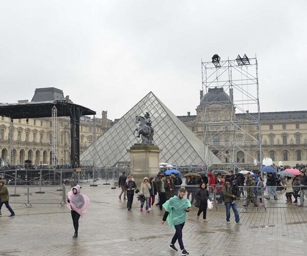 Election Night site at Paris Louvre Museum Evacuated