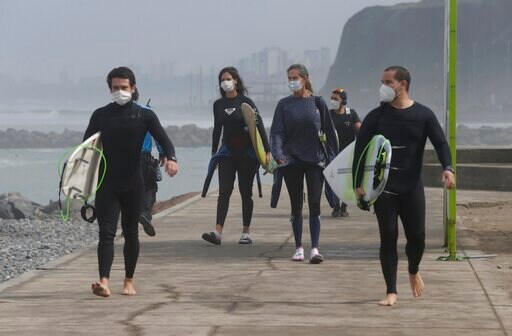 Quarantined Surfers Return to Peru's Famous Waves