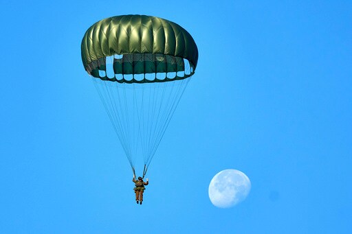 Hundreds of Parachutists Drop Over Dutch Heath to Commemorate WWII Operation