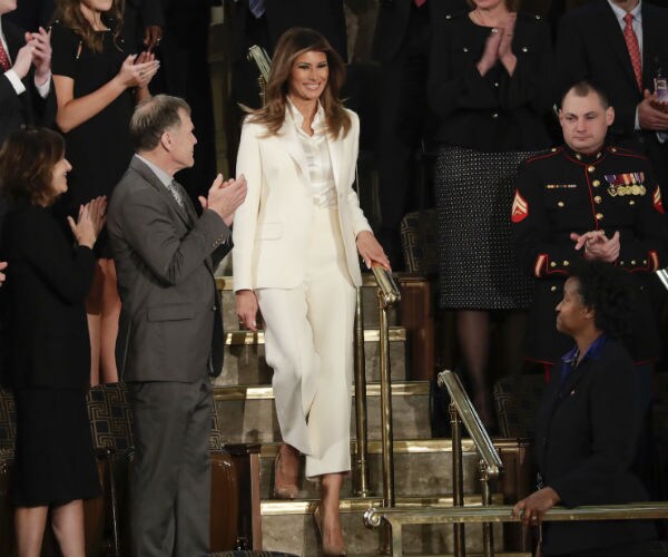 First Lady Melania Trump Dons Dior for State of the Union