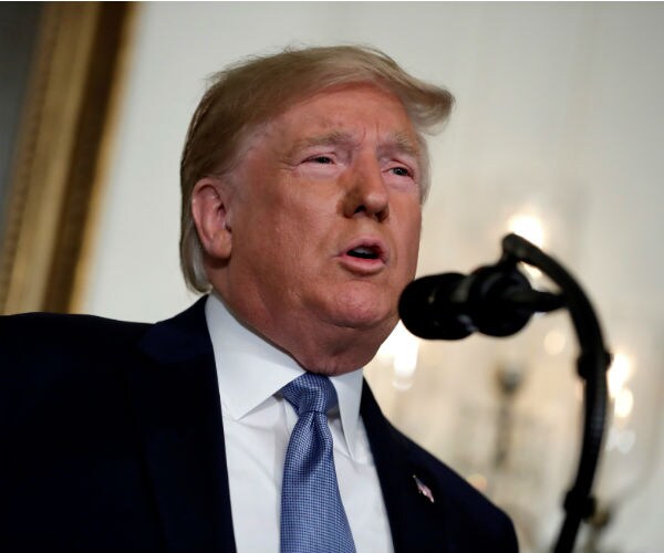 united states president donald trump at the white house responding to weekend mass shootings 