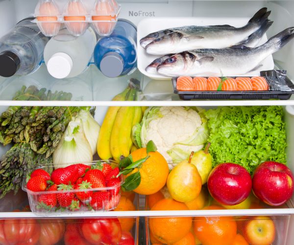 food in refrigerator 