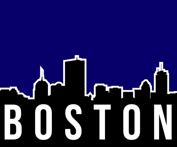 the city of boston silhouette 