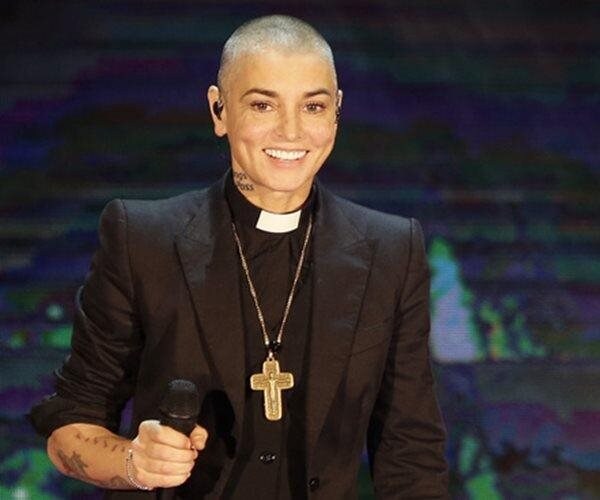 Sinead O'Connor smiles