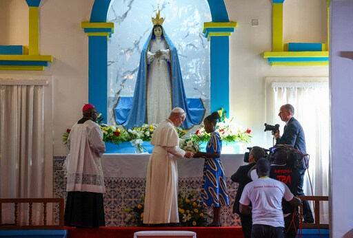 Pope Prays at Catholic Shrine in Angola That Was a Center of African Slave Trade