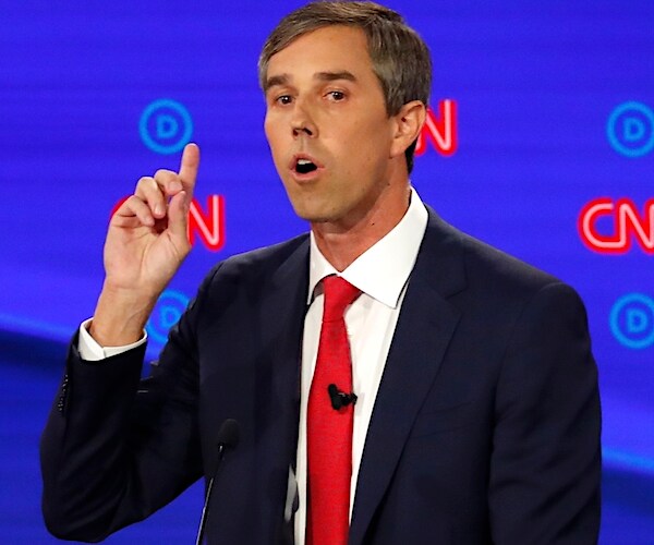 beto o'rourke speaks during a democratic presidential primary debate
