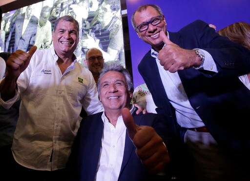 Ruling Party Candidate Leads in Ecuador's Presidential Vote