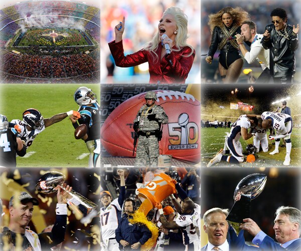 12 Images to Remember Super Bowl 50: Peyton, Halftime, Gaga and More
