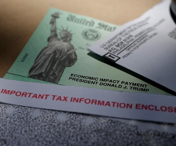 stimulus check is shown with trump's name on it