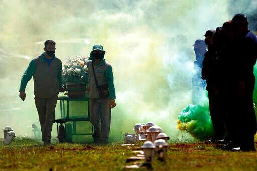 Brazil Posts Record Single-day Toll of 3,251 Virus Deaths