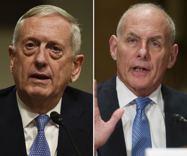Mattis, Kelly Confirmed as Fight Over Trump Cabinet Heats Up