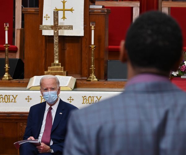 Biden Meets With Black Leaders in Delaware