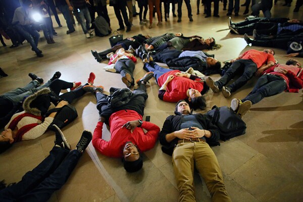 Protest Die-In: Grand Central Station Just One Site of Protests