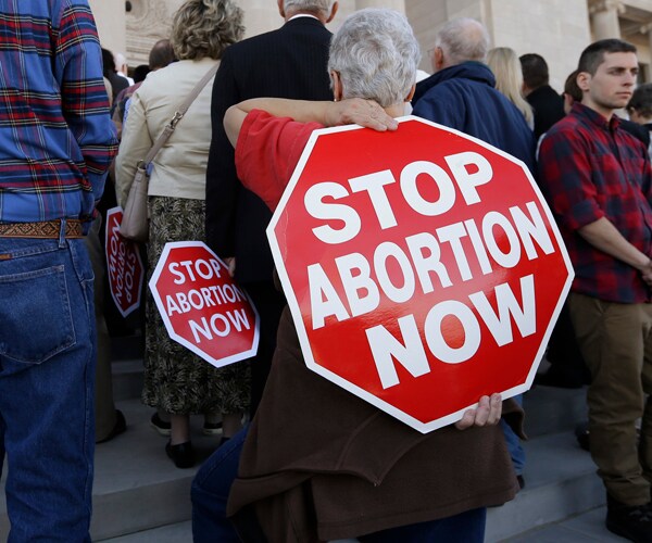 a pro-life rally in little rock, arkansas