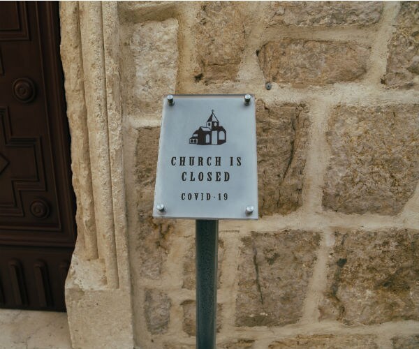 church is closed due to coronavirus