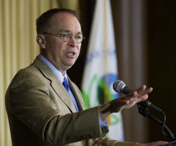 mick mulvaney speaks with media at the environmental protection agency, wednesday, june 19, 2019, in washington