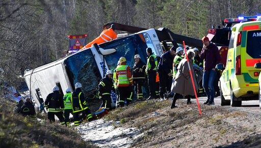 Police: 3 High School Students Killed in Swedish Bus Crash