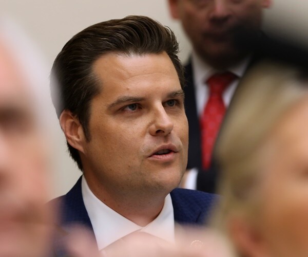 matt gaetz speaks at a hearing