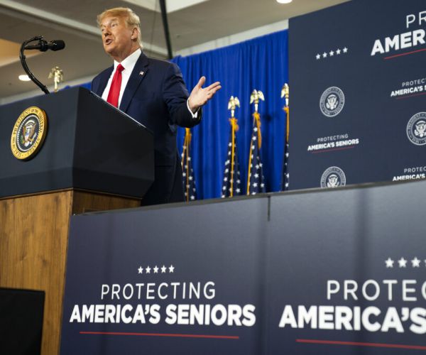Trump Offers Cautious Pandemic Advice to Florida Seniors