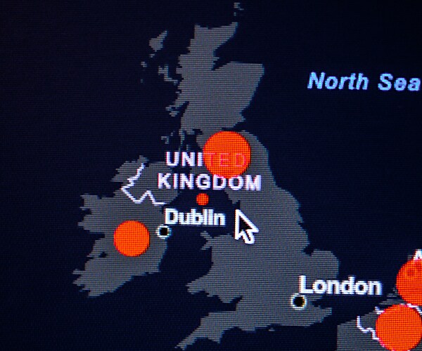 a map of the united kingdom and its areas of coronavirus impacts