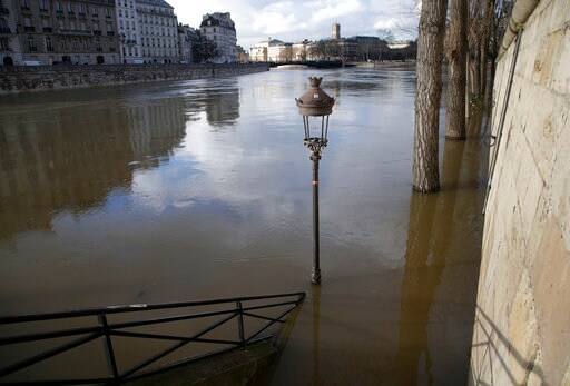 Rain-swollen Seine Burst Its Banks, Engulfs Quays