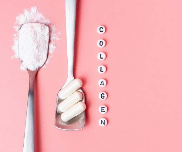 collagen supplement in powder and pill forms