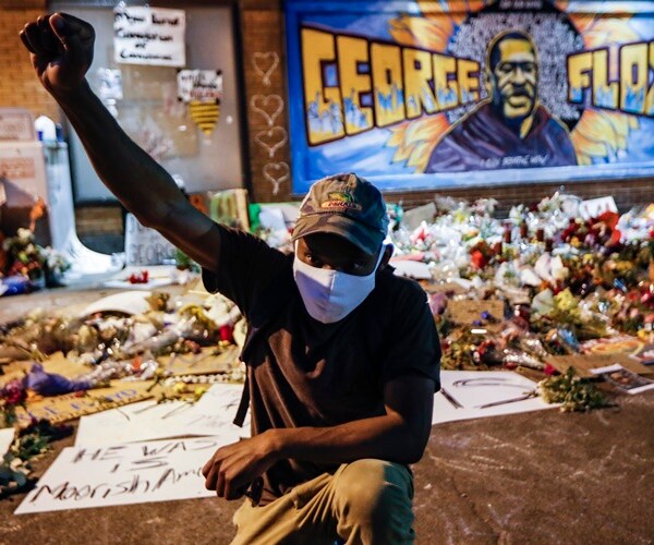 a protester in minneapolis