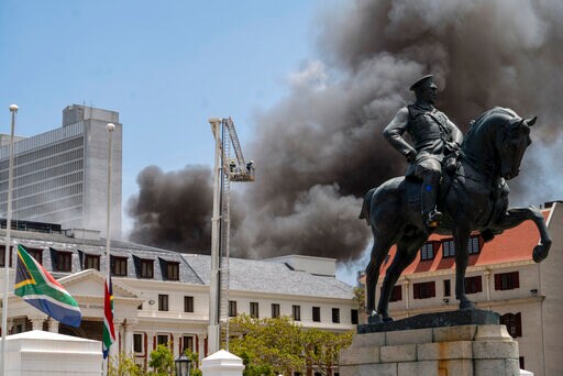 South Africa Parliament Chamber 'completely Gutted' by Fire