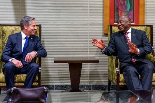 Blinken Meets South Africa Leader Ramaphosa, Heads to Congo