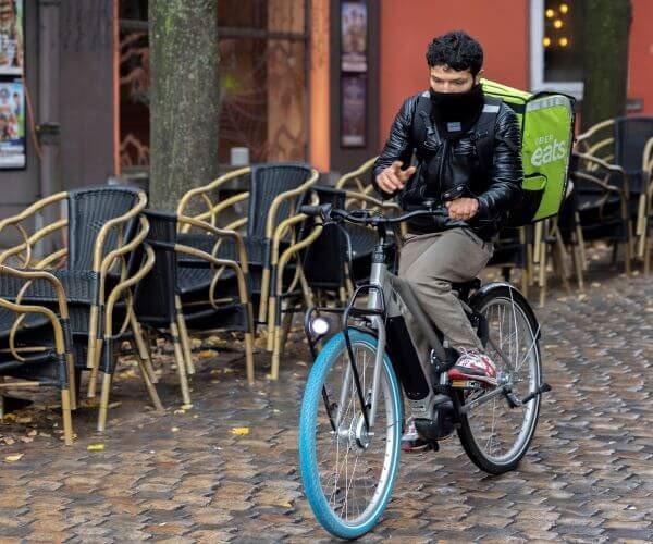 Belgium delivery man
